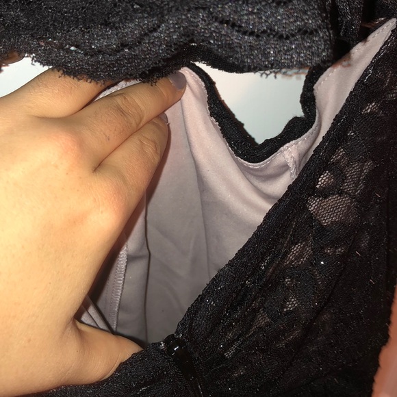 2 Piece Black Lace Mermaid Prom Dress - Picture 7 of 8